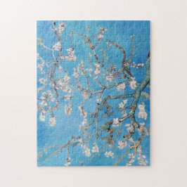 Almond Blommars Blue Vincent van Gogh Art Painting Pussel