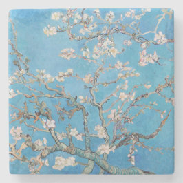 Almond Blommars Blue Vincent van Gogh Art Painting Underlägg Sten