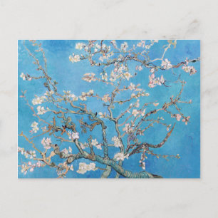 Almond Blommars Blue Vincent van Gogh Art Painting Vykort