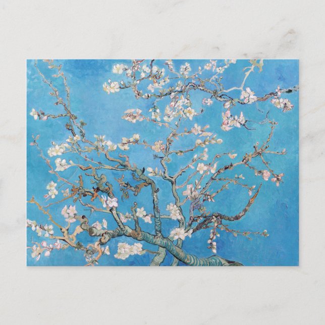 Almond Blommars Blue Vincent van Gogh Art Painting Vykort (Framsida)