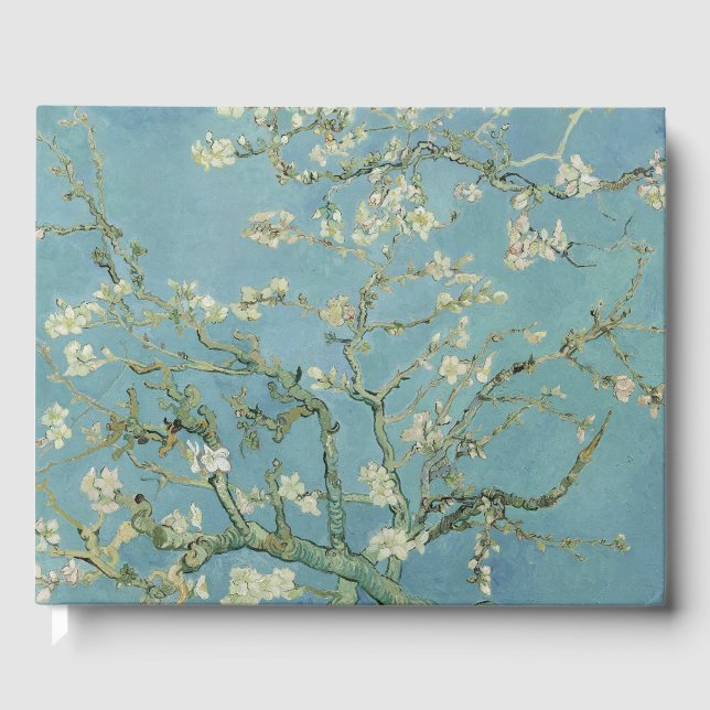 Almond Blommars Painting av Van Gogh Gästböcker (Framsida)