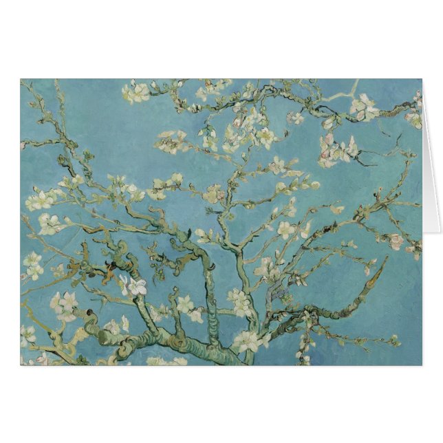Almond Blommars Painting av Van Gogh Hälsningskort (Framsidan Horizontal)