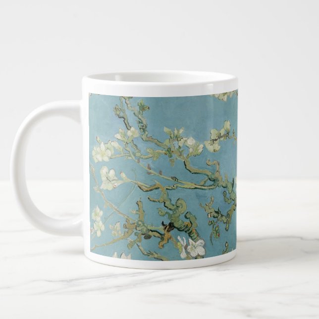 Almond Blommars Painting av Van Gogh Jumbo Mugg (Vänster)