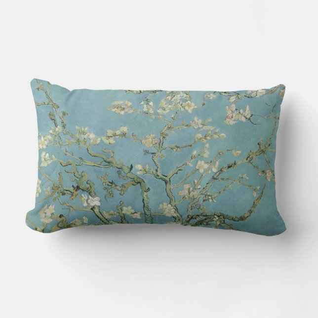 Almond Blommars Painting av Van Gogh Lumbarkudde (Framsida)