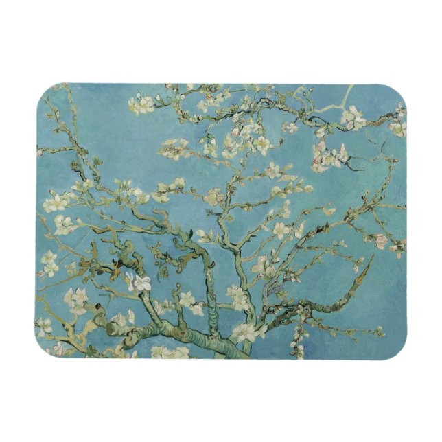 Almond Blommars Painting av Van Gogh Magnet (Horisontell)