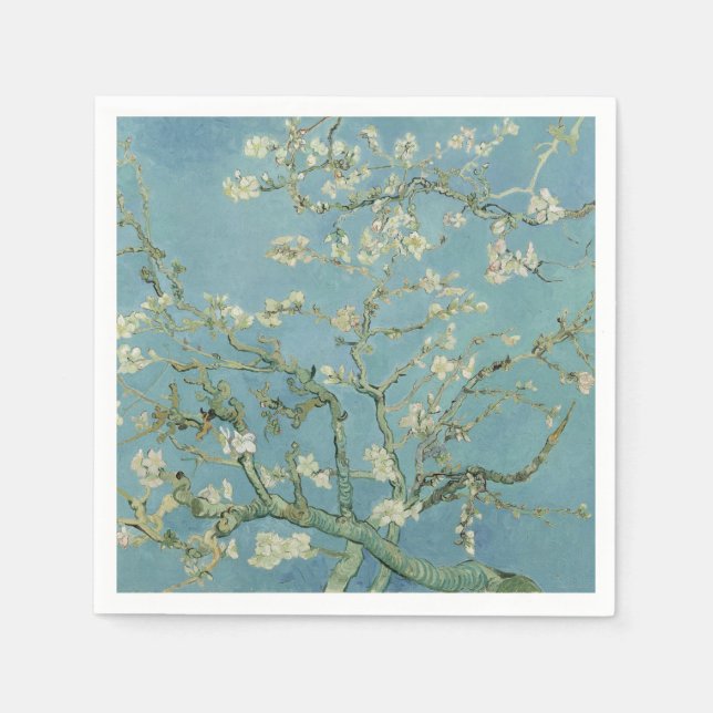 Almond Blommars Painting av Van Gogh Pappersservett (Framsidan)