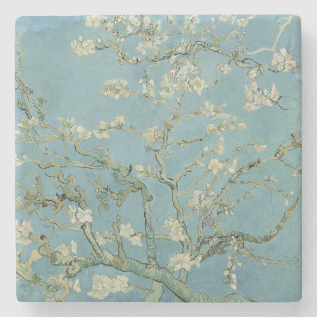 Almond Blommars Painting av Van Gogh Stenunderlägg (Framsidan)