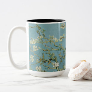 Almond Blommars Painting av Van Gogh Två-Tonad Mugg