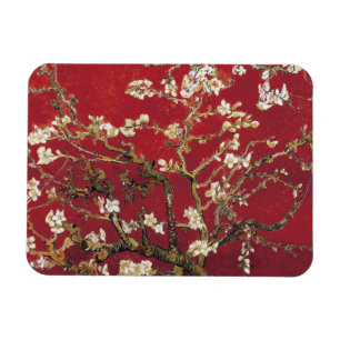 Almond Blommars Red Vincent van Gogh Art Painting Magnet