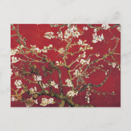 Almond Blommars Red Vincent van Gogh Art Painting Vykort