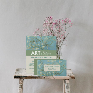 Almond Blommars, Van Gogh, Art Supplies Store Visitkort
