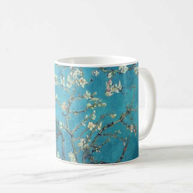 Almond Blommars Van Gogh Berömd Painting Kaffemugg (Framsida höger)
