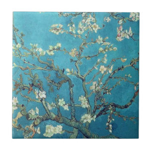 Almond Blommars Van Gogh Berömd Painting Kakelplatta