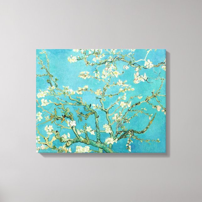 Almond Blommars | Vincent van Gogh Canvastryck (Framsida)