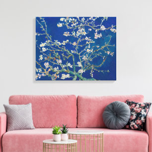 Almond Bloom (Indigo) Van Gogh Canvastryck
