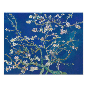 Almond Bloom (Indigo) Van Gogh Fototryck