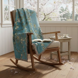 Almond Blossom Floral Boho Blue Classic Art Filt