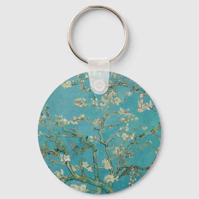 Almond Blossom, Oil Painting, Vincent Van Gogh Nyckelring (Framsida)