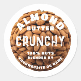 Almond Butter Runt Klistermärke
