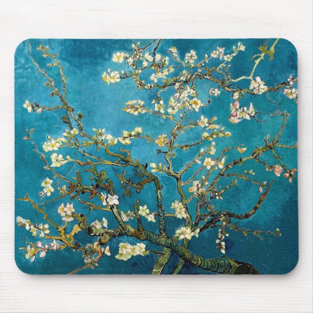Almond Grenar i Bloom Mousepad Musmatta (Framsidan)