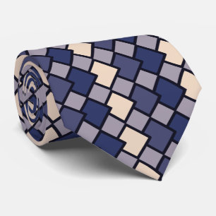Almond Lila Navy Blue Geometric Diamond Shape Slips