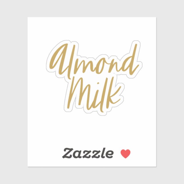 Almond Mjölk Storage Sticker Klistermärken (Ark)