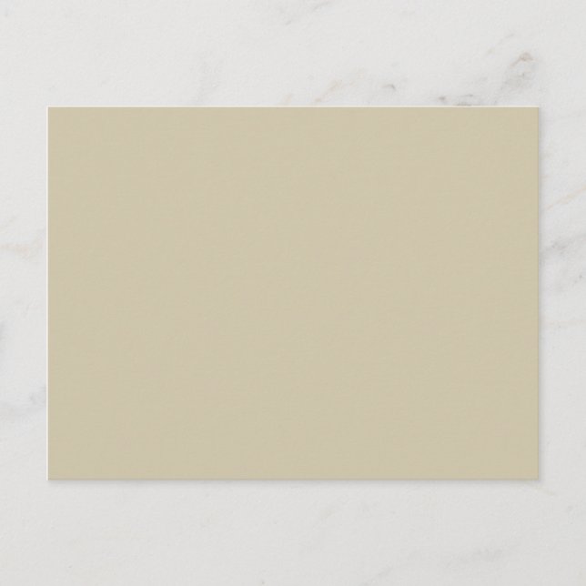 Almond Neutralt Tan Earthtone Template Färg Trend Vykort (Framsida)