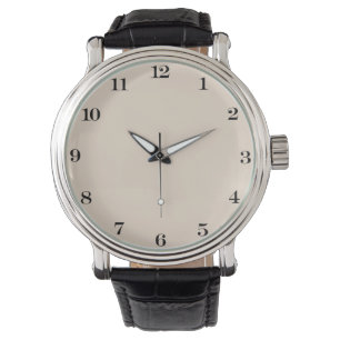 Almond solid färg armbandsur