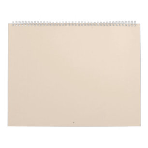 Almond solid färg kalender