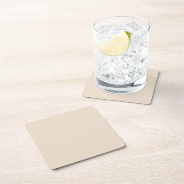 Almond solid färg underlägg papper kvadrat (Insitu)