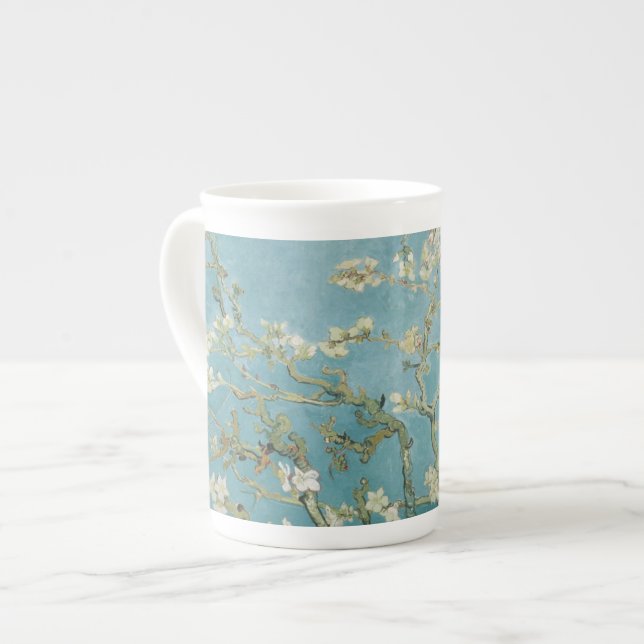 Almond träd i blommar av Vincent Van Gogh Benporslin Mugg (Framsida vänster)