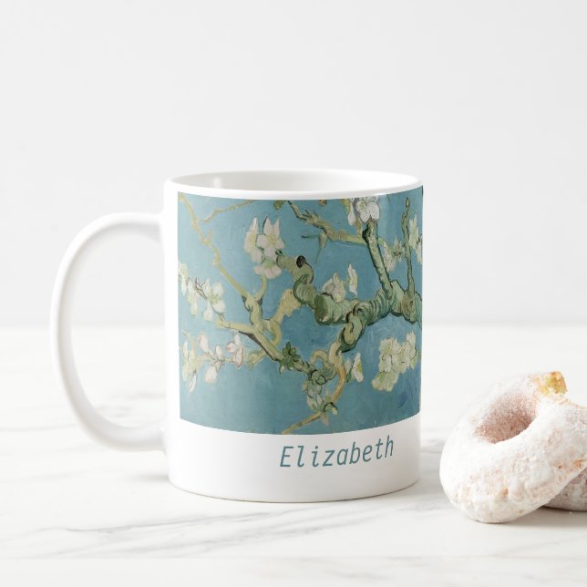 Almond träd i blommar av Vincent Van Gogh Kaffemugg (Med munk)