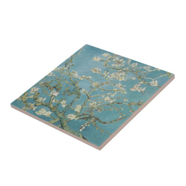 Almond träd i blommar av Vincent Van Gogh Kakelplatta (Sidan)