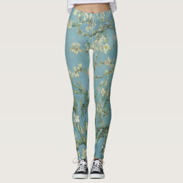 Almond träd i blommar av Vincent Van Gogh Leggings
