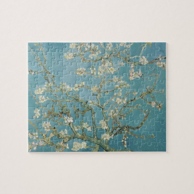 Almond träd i blommar av Vincent Van Gogh Pussel (Horisontell)