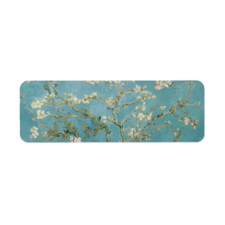 Almond träd i blommar av Vincent Van Gogh Returadress Etikett