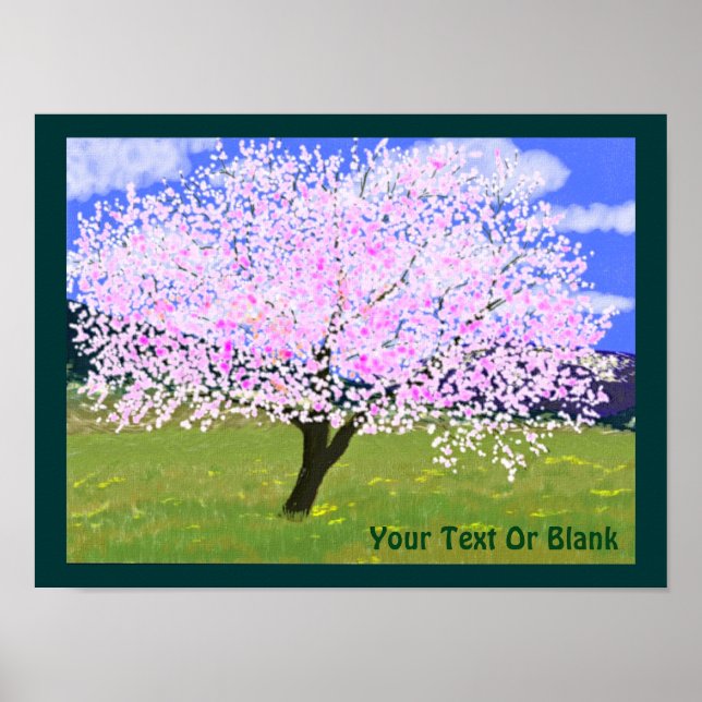 Almond Träd i Bloom Poster (Framsidan)