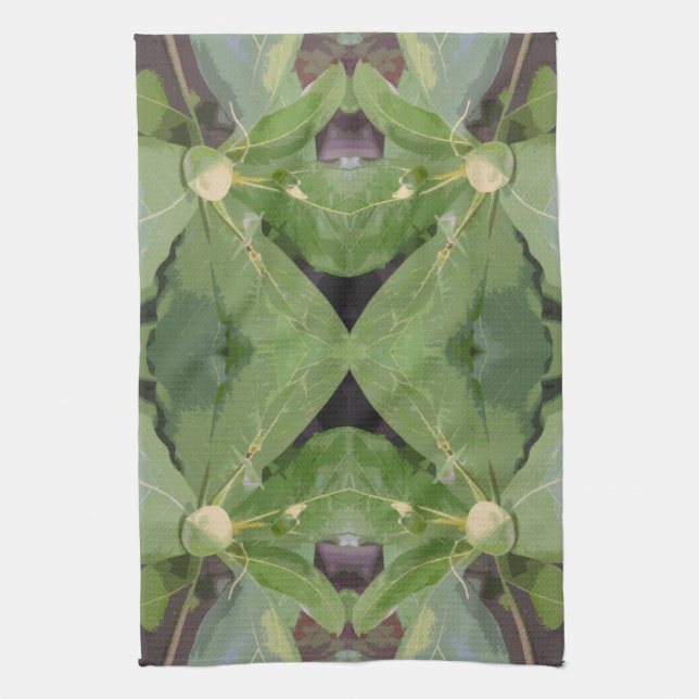 Almond Träd Mönster Kökshandduk (Vertikal)