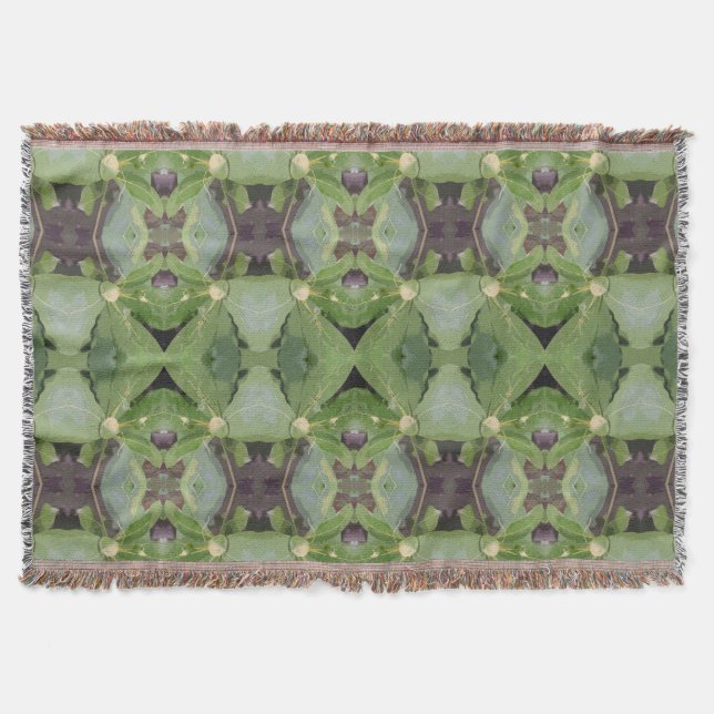 Almond Träd Mönster Mysfilt (Framsidan)