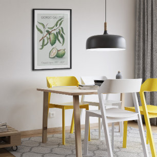 Almond, Vintage botaniskt Illustration Poster