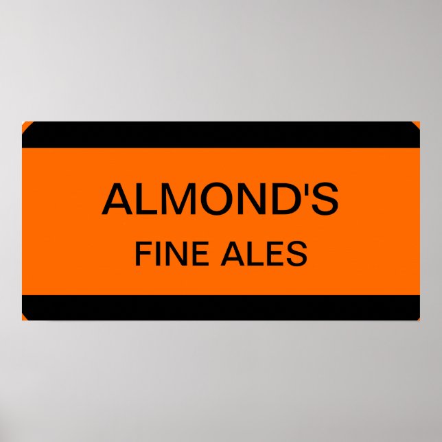 Almonds Bra Ales Sign Poster (Framsidan)