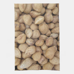 Almonds Fall Autumn Mönster Kökshandduk