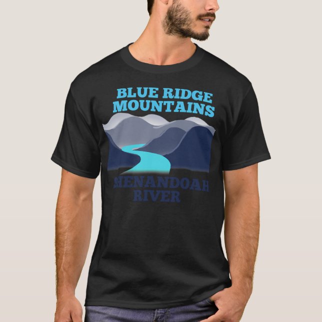 Almost Heaven West Virginia Blue Ridge Mountains S T Shirt (Framsida)