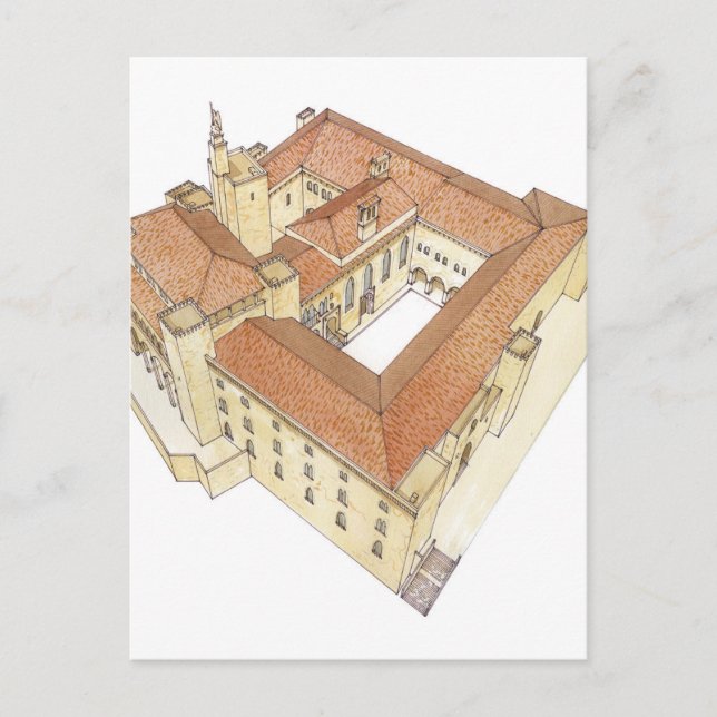 Almudaina Royal Palace. Palma de Mallorca Spanien Vykort (Framsida)