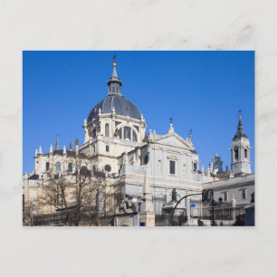 Almudena Cathedral i Madrid Vykort
