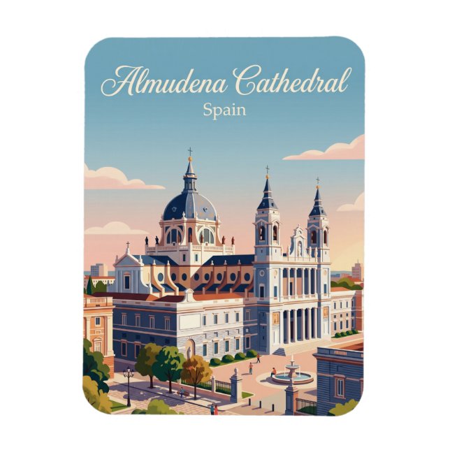 Almudena-katedralen Spanien Magnet (Vertikal)