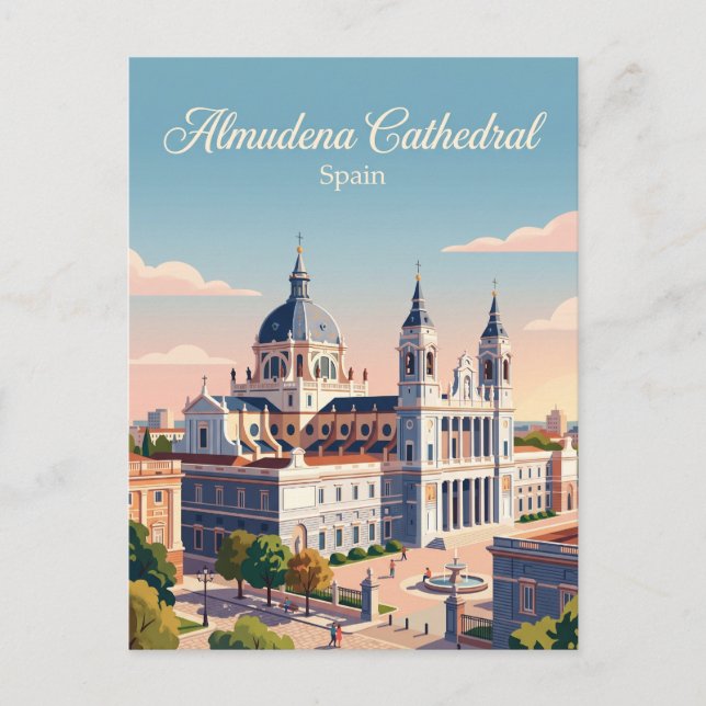 Almudena-katedralen Spanien Vykort (Framsida)