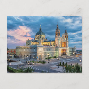 Almuneda cathedral i Madrid Vykort