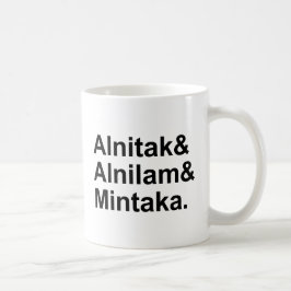 Alnitak Alnilam Mintaka | 3 Orionens Bälte Kaffemugg