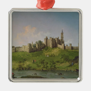 Alnwick slott julgransprydnad metall